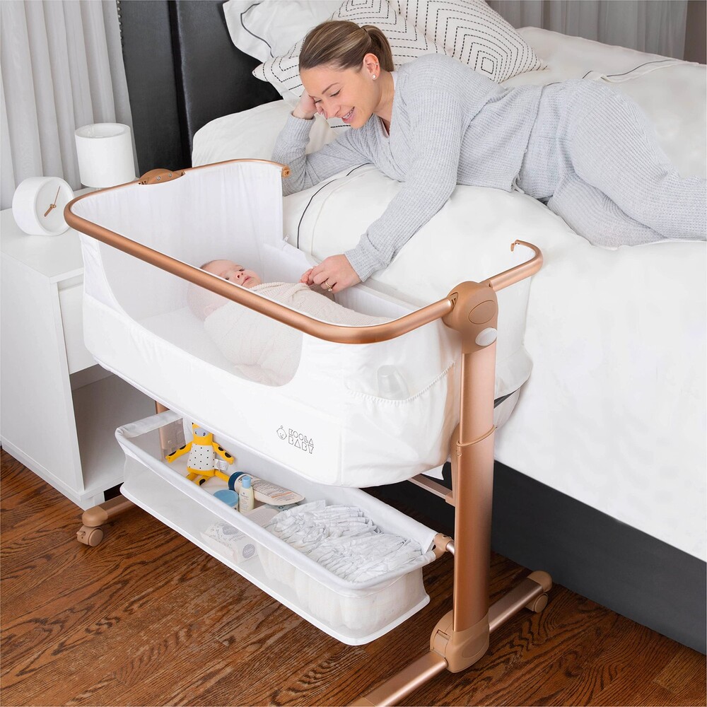 Koala Baby Bassinet with Mesh Fabric and Storage BasketKoolerThings Baby Bassine